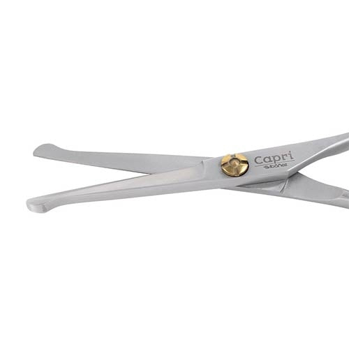 CAPRI SERRATED STRAIGHT SCISSORS - WITH ROUNDED TIP 13cm
