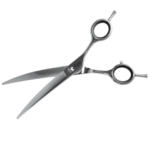 MOON SERRATED CURVED SCISSORS 18cm