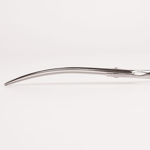 MOON SERRATED CURVED SCISSORS 18cm