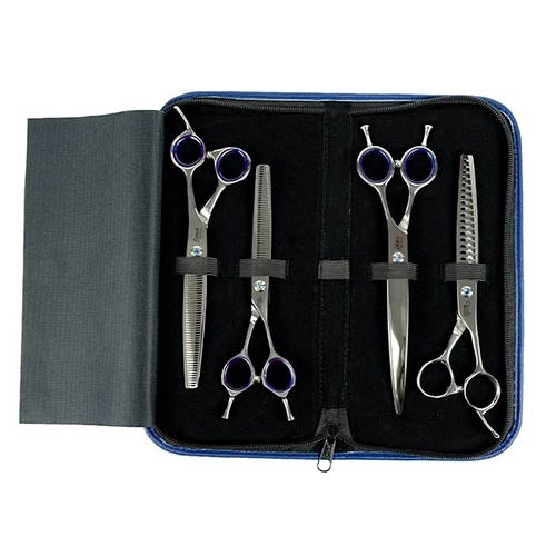 LEATHER CASE FOR 4 SCISSORS