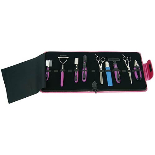 LEATHER CASE FOR GROOMERS' TOOLS