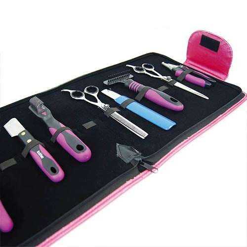 LEATHER CASE FOR GROOMERS' TOOLS