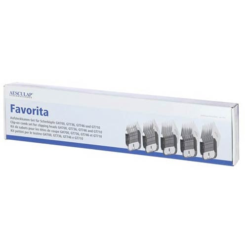 AESCULAP FAVORITA PACK OF 5 METAL COMBS