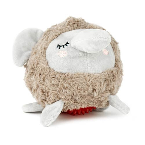 BABY ELEPHANT SOFT TOY WITH BALL - 17 x 16 cm