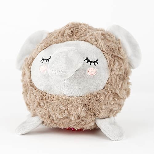BABY ELEPHANT SOFT TOY WITH BALL - 17 x 16 cm