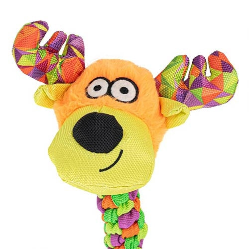 COW & REINDEER WITH TAIL SOFT TOY