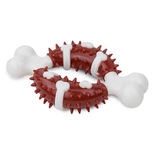 MEAT SCENTED RING BONE TOY - 12 x 7 cm