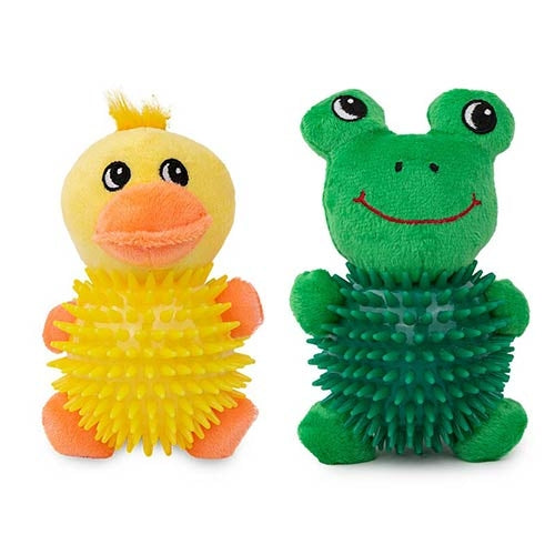 DUCK AND FROG SOFT TOYS WITH BALL