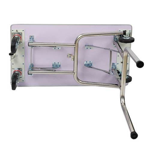 SHOW WITH WHEELS FOLDING TABLE 95x55x78 cm