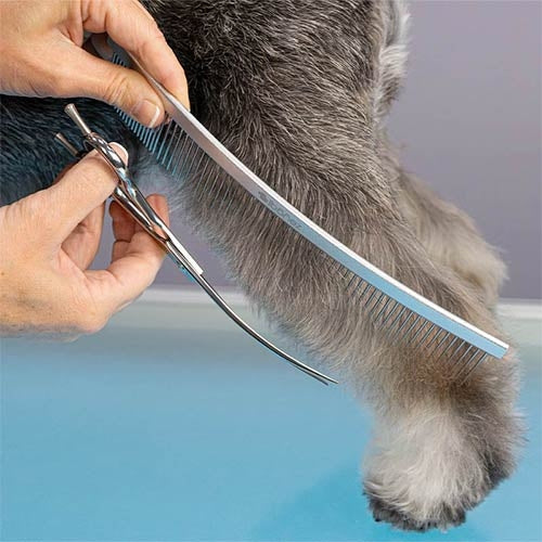 CURVED METAL COMB - 25 cm