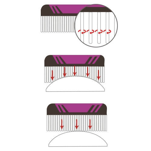 ROTATING TEETH COMB - 15 cm