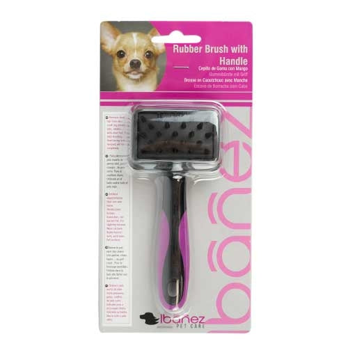 RUBBER BRUSH WITH HANDLE