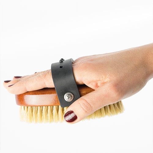OVAL NATURAL BRISTLE BRUSH