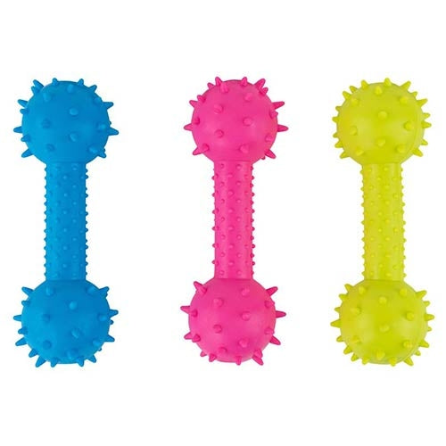 BIKO SPIKEY DUMBBELL TPR TOY 15 x 5 cm