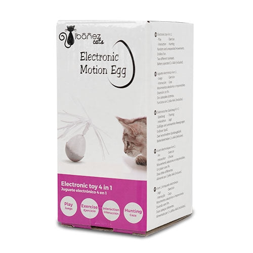 ELECTRONIC MOTION EGG CAT TOY - 12 x 7 cm