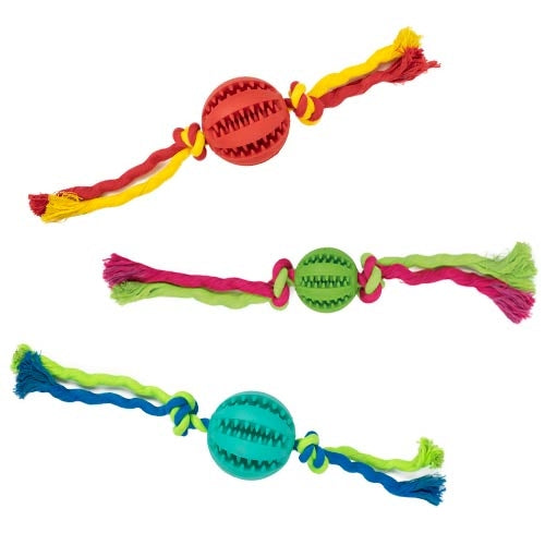 CLEAN TEETH BALL WITH KNOTS