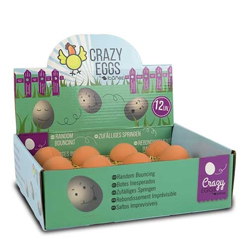 CRAZY EGG BOUNCE TOY - 6 x 4.5 cm