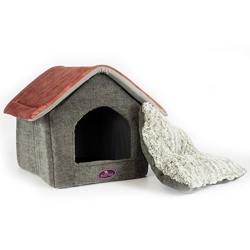 TEJAS ROJAS HOUSE PET BED - 47 x 39 x 42 cm
