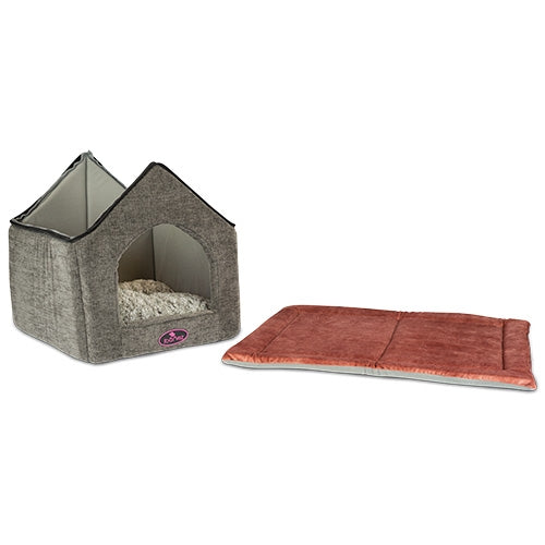 TEJAS ROJAS HOUSE PET BED - 47 x 39 x 42 cm