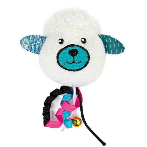 SHEEP RATTLESNAKE BALL SOFT TOY - 9 x 13 cm