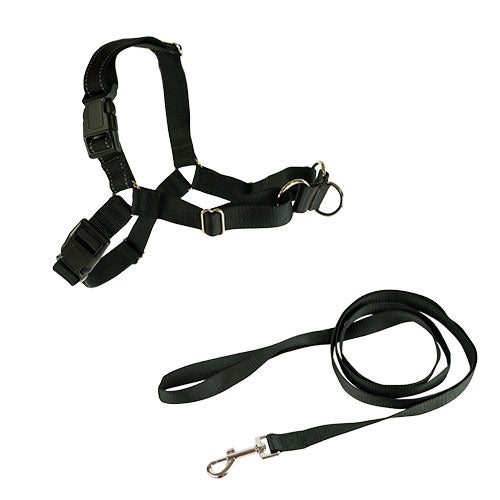 STOP-PULLING HARNESS AND LEASH