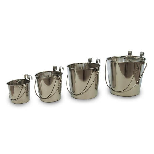 BUCKET STAINLESS STEEL FEEDER FOR CAGE