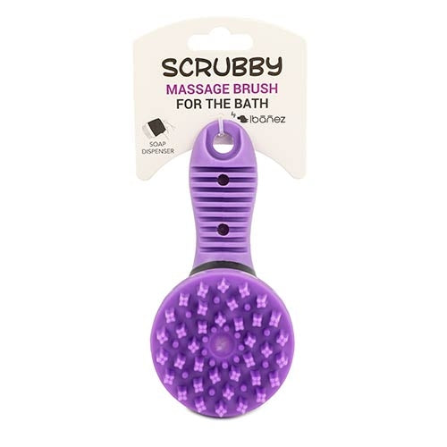 SCRUBBY MASSAGE BATH BRUSH - 14 x 9 cm