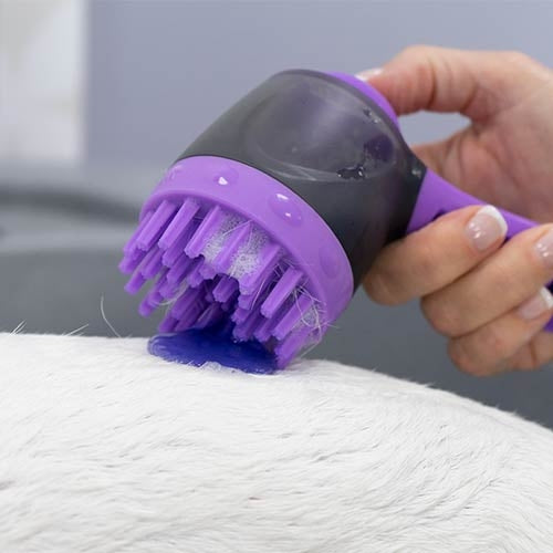 SCRUBBY MASSAGE BATH BRUSH - 14 x 9 cm
