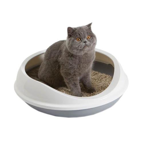 FIGARO OVAL LITTER TRAY - 55 x 48.5 x 15.5 cm