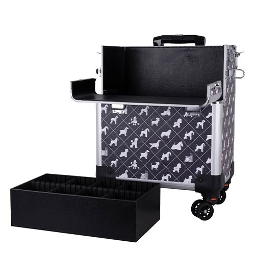 BEST OF BREED 2 IN 1 WHEELED GROOMING CASE