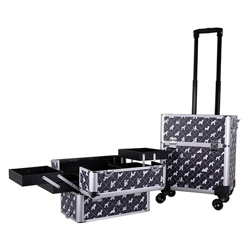 BEST OF BREED 2 IN 1 WHEELED GROOMING CASE