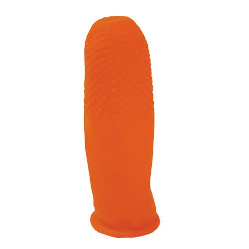 ORANGE LATEX THIMBLES - 25 units