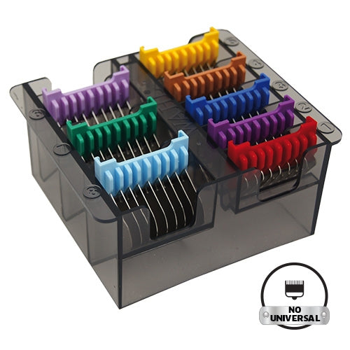 WAHL MOTIVA, CREATIVA AND MOSER ARCO PACK OF 8 METAL COMBS