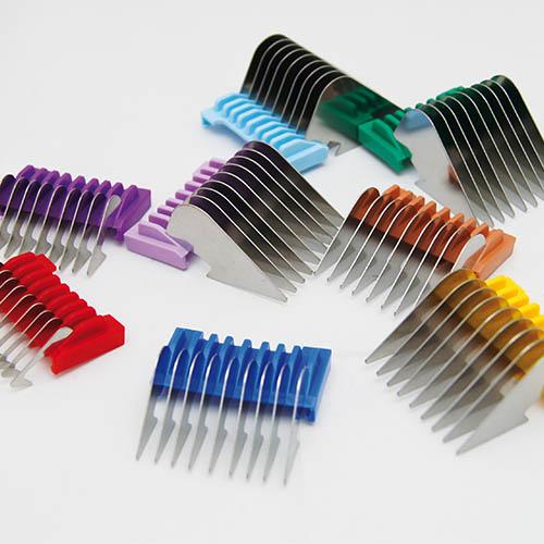 WAHL MOTIVA, CREATIVA AND MOSER ARCO PACK OF 8 METAL COMBS