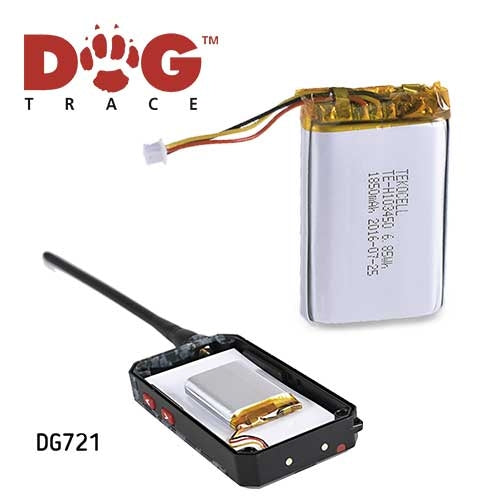 DOGTRACE GPS X20+, X25 AND X30 LI-POL 1850 mAh BATTERY RECEIVER CONTROL AND Collar